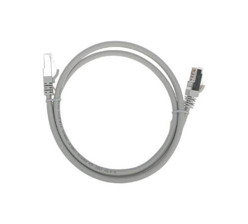 Rexant (02-0390-1) Патч-корд S/FTP, CAT 6A (10G), RJ45-RJ45, 28AWG, LSZH, серый, 1м