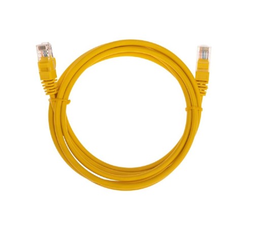 Rexant (02-0105-2) Патч-корд U/UTP, CAT 5e, RJ45-RJ45, 26AWG, LSZH, желтый, 2м