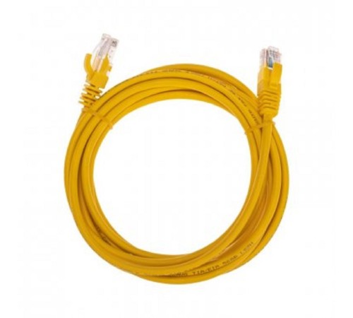 Rexant (02-0105-3) Патч-корд U/UTP, CAT 5e, RJ45-RJ45, 26AWG, LSZH, желтый, 3м