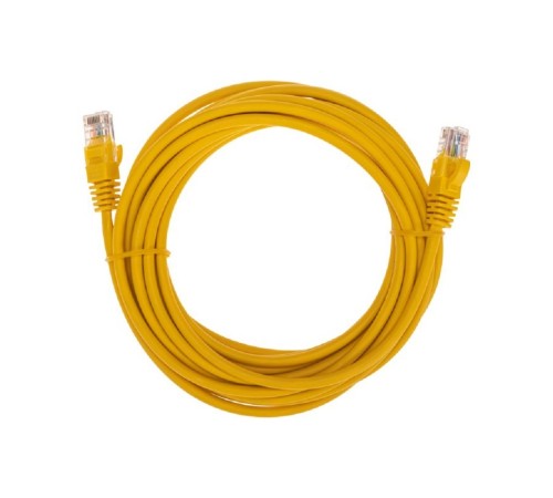 Rexant (02-0105-5) Патч-корд U/UTP, CAT 5e, RJ45-RJ45, 26AWG, LSZH, желтый, 5м