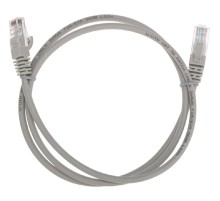 Rexant (02-0100-1) Патч-корд U/UTP, CAT 5e, RJ45-RJ45, 26AWG, LSZH, серый, 1м