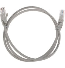 Rexant (02-0100-1) Патч-корд U/UTP, CAT 5e, RJ45-RJ45, 26AWG, LSZH, серый, 1м