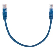 Rexant (02-0104-03) Патч-корд U/UTP, CAT 5e, RJ45-RJ45, 26AWG, LSZH, синий, 0,3м