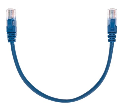 Rexant (02-0104-03) Патч-корд U/UTP, CAT 5e, RJ45-RJ45, 26AWG, LSZH, синий, 0,3м