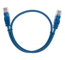Rexant (02-0104-05) Патч-корд U/UTP, CAT 5e, RJ45-RJ45, 26AWG, LSZH, синий, 0,5м