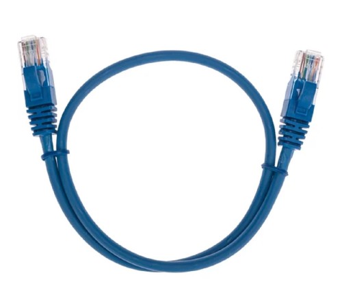 Rexant (02-0104-05) Патч-корд U/UTP, CAT 5e, RJ45-RJ45, 26AWG, LSZH, синий, 0,5м