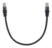 Rexant (02-0102-03) Патч-корд U/UTP, CAT 5e, RJ45-RJ45, 26AWG, LSZH, черный, 0,3м
