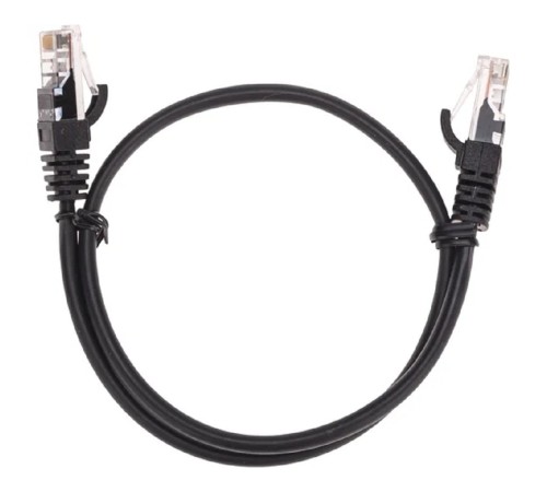 Rexant (02-0102-05) Патч-корд U/UTP, CAT 5e, RJ45-RJ45, 26AWG, LSZH, черный, 0,5м