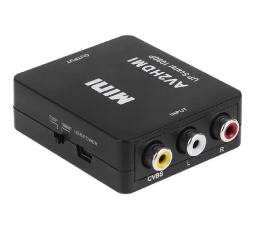 Rexant (17-6939) Конвертер 3 RCA на HDMI, пластик Rexant (17-6939) Конвертер 3 RCA на HDMI, пластик