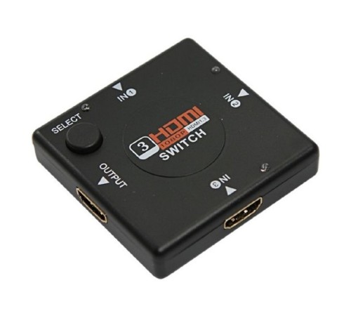 Rexant (17-6912) Переключатель гнездо HDMI на 3 гнезда HDMI, без питания, пластик Rexant (17-6912) Переключатель гнездо HDMI на 3 гнезда HDMI, без питания, пластик
