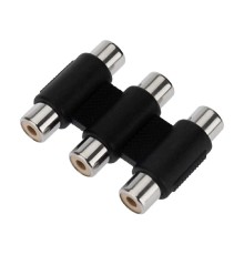 Rexant (14-0434) Переходник 3 гнезда RCA - 3 гнезда RCA
