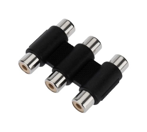 Rexant (14-0434) Переходник 3 гнезда RCA - 3 гнезда RCA