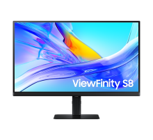 Монитор Samsung 27" ViewFinity S8 S27D804UAI IPS LED 16:9 3840x2160x60Hz 5ms 350cd 1000:1 178/178 1,07 млрд DP; HDMI; USB-C (90 Вт); USB3.0x3;Tilt; Swiv; HAS; Pivot; VESA; Black (LS27D804UAIXCI)
