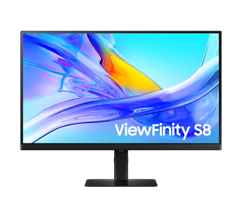Монитор Samsung 27" ViewFinity S8 S27D804UAI IPS LED 16:9 3840x2160x60Hz 5ms 350cd 1000:1 178/178 1,07 млрд DP; HDMI; USB-C (90 Вт); USB3.0x3;Tilt; Swiv; HAS; Pivot; VESA; Black (LS27D804UAIXCI)