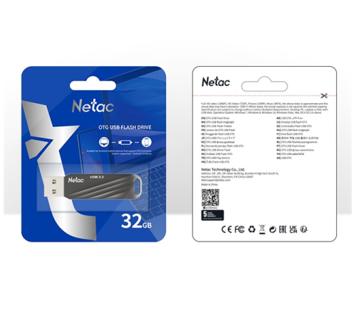 Носитель информации Netac US11 32GB USB3.0+TypeC Dual Flash Drive (NT03US11C-032G-32BK) Носитель информации Netac US11 32GB USB3.0+TypeC Dual Flash Drive (NT03US11C-032G-32BK)