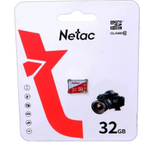 Носитель информации Netac P500 ECO 32GB MicroSDHC C10 up to 80MB/s, retail pack card only (NT02P500ECO-032G-S)