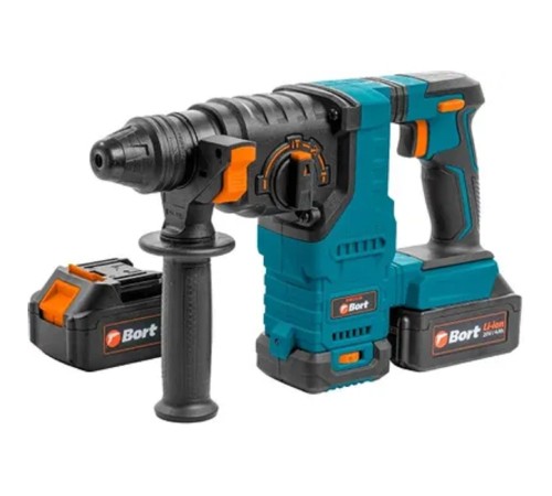 Bort Перфоратор аккумуляторный BHD-21LI-BL (2X4,0А.Ч) {Батарея 18 В; Частота ударов 4700 уд/мин; Вес изделия 3,4 кг; гарантия 2 г} [93413410]