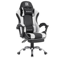 Офисное кресло TIOS BLACK/WHITE PU 64055 DEFENDER