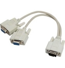 Rexant (17-6834) ПЕРЕХОДНИК шт.VGA - 2гн.VGA (провод) серый