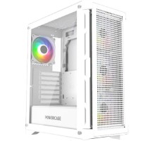 Powercase Ultimate White, Tempered Glass, 4x 120mm ARGB fans, ARGB HUB, белый, ATX (CUW-A4)