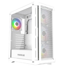 Powercase Ultimate White, Tempered Glass, 4x 120mm ARGB fans, ARGB HUB, белый, ATX (CUW-A4)