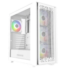 Powercase ByteFlow White, Tempered Glass, 4x 120mm ARGB fans, ARGB HUB, белый, ATX (CBFW-A4)