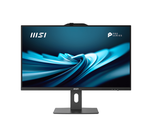 Моноблок MSI Pro AP272P 14M AiO 27" FHD(1920x1080)IPS AG Non-touch, Core i3-14100 (3.5GHz), 8Gb DDR5(1x8Gb), 512GB SSD M.2, Intel UHD, WiFi, BT, camera, WirelessKB&mouse Eng/Rus,No OS,1y war-ty, Black (9S6-AF8321-807)