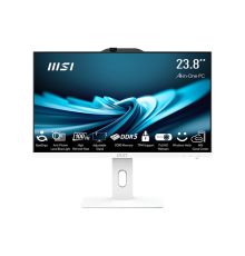 Моноблок MSI Pro AP242P 14M AiO 23,8" FHD(1920x1080)IPS AG Non-touch, Core i5-14400 (2.5GHz), 16Gb DDR5 (2x8Gb), 512GB SSD, Intel UHD,WiFi,BT,camera,WirelessKB&mouse Eng/Rus,noOS,1y w-ty,White (9S6-AE0622-826)