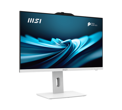 Моноблок MSI Pro AP242P 14M AiO 23,8" FHD(1920x1080)IPS AG Non-touch, Core i5-14400 (2.5GHz), 16Gb DDR5 (2x8Gb), 512GB SSD, Intel UHD,WiFi,BT,camera,WirelessKB&mouse Eng/Rus,noOS,1y w-ty,White (9S6-AE0622-826)