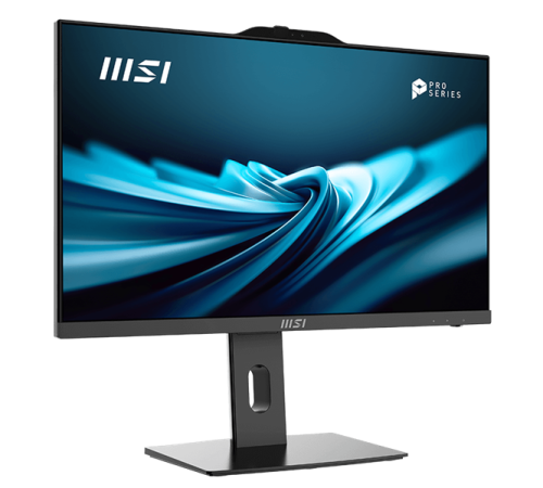 Моноблок MSI Pro AP242P 14M AiO 23,8" FHD(1920x1080)IPS AG Non-touch, Core i5-14400 (2.5GHz), 16Gb DDR5 (2x8Gb), 512GB SSD, Intel UHD,WiFi,BT,camera,WirelessKB&mouse Eng/Rus,noOS,1y w-ty,Black (9S6-AE0621-822)