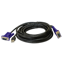 Кабель ORIGO Кабель KVM с разъемами VGA и USB, 5 м (OKVMCU5/A1A)