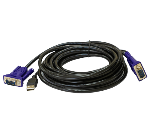 Кабель ORIGO Кабель KVM с разъемами VGA и USB, 5 м (OKVMCU5/A1A) Кабель ORIGO Кабель KVM с разъемами VGA и USB, 5 м (OKVMCU5/A1A)