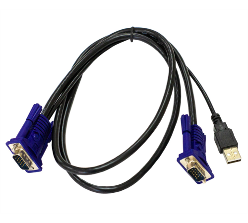 Кабель ORIGO Кабель KVM с разъемами VGA и USB, 1,8 м (OKVMCU/A1A) Кабель ORIGO Кабель KVM с разъемами VGA и USB, 1,8 м (OKVMCU/A1A)