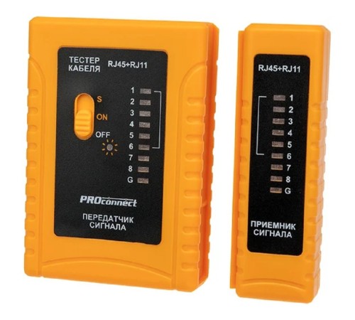 Proconnect (12-1006-4) Тестер кабеля RJ-45+RJ-11 468 Proconnect (12-1006-4) Тестер кабеля RJ-45+RJ-11 468