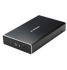 Gembird EE3-U3S-1 Внешний корпус USB 3.0 для 3.5" HDD/SSD Gembird, порт Type-A, SATA III, металл, чёрный