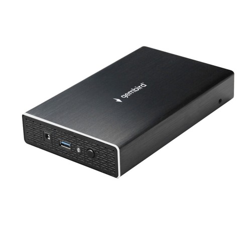 Gembird EE3-U3S-1 Внешний корпус USB 3.0 для 3.5" HDD/SSD Gembird, порт Type-A, SATA III, металл, чёрный Gembird EE3-U3S-1 Внешний корпус USB 3.0 для 3.5" HDD/SSD Gembird, порт Type-A, SATA III, металл, чёрный