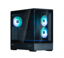 Корпус ZALMAN P30 V2, MATX, BLACK, WINDOW, 2x3.5", 3x2.5", 1xUSB TYPE-C, 1xUSB3.0, SIDE 2x120mm ARGB, REAR 1x120mm ARGB, VGA support (P30 Black V2)