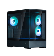 Корпус ZALMAN P30 V2, MATX, BLACK, WINDOW, 2x3.5", 3x2.5", 1xUSB TYPE-C, 1xUSB3.0, SIDE 2x120mm ARGB, REAR 1x120mm ARGB, VGA support (P30 Black V2)