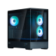 Корпус ZALMAN P30 V2, MATX, BLACK, WINDOW, 2x3.5", 3x2.5", 1xUSB TYPE-C, 1xUSB3.0, SIDE 2x120mm ARGB, REAR 1x120mm ARGB, VGA support (P30 Black V2)