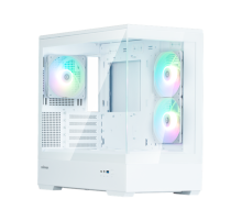 Корпус ZALMAN P30 V2, MATX, WHITE, WINDOW, 2x3.5", 3x2.5", 1xUSB TYPE-C, 1xUSB3.0, SIDE 2x120mm ARGB, REAR 1x120mm ARGB, VGA support (P30 White V2)