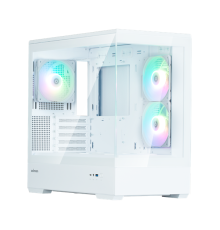 Корпус ZALMAN P30 V2, MATX, WHITE, WINDOW, 2x3.5", 3x2.5", 1xUSB TYPE-C, 1xUSB3.0, SIDE 2x120mm ARGB, REAR 1x120mm ARGB, VGA support (P30 White V2)