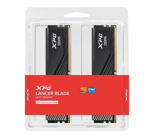 Оперативная память ADATA DDR5, 32GB, 5600MHz, 2*16GB, 46-45-45, BLACK, DUAL TRAY (AX5U5600C4616G-DTLABBK)