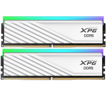 Оперативная память ADATA DDR5, 32GB, 6000MHz, 2*16GB, 30-40-40, WHITE, DUAL TRAY, RGB (AX5U6000C3016G-DTLABRWH)