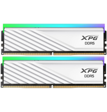 Оперативная память ADATA DDR5, 32GB, 6000MHz, 2*16GB, 30-40-40, WHITE, DUAL TRAY, RGB (AX5U6000C3016G-DTLABRWH)
