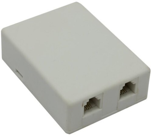 GCR Розетка телефонная на 2 порта RJ-11 6р4с, накладная, белая, GA-TLUS-023 Greenconnect GA-TLUS-023 GCR Розетка телефонная на 2 порта RJ-11 6р4с, накладная, белая, GA-TLUS-023 Greenconnect GA-TLUS-023