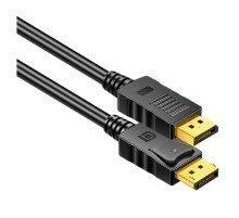 Bion Кабель DisplayPort v1.2, 20M/20M, 3840x2160@30Hz, экран, 1м, черный, позолоченные контакты [BXP-CC-DP-010]