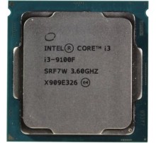 CPU Intel Core i3-9100F Coffee Lake OEM {3.60Ггц, 6МБ, Socket 1151v2} CM8068403358820/CM8068403377321