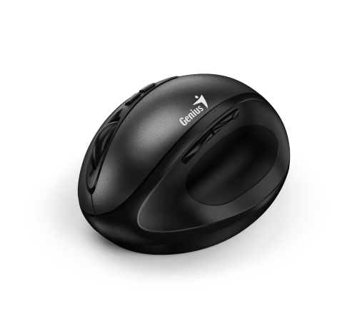 Мышь беспроводная Ergo 8300S черная (black),  вертикальная эргономичная бесшумная мышь с подставкой для большого пальца