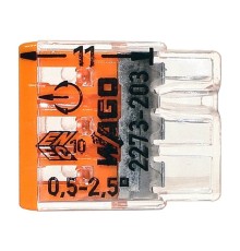 Wago (2273-203) Экспресс-клемма, 3-проводная до 2,5 мм (20 шт/уп)