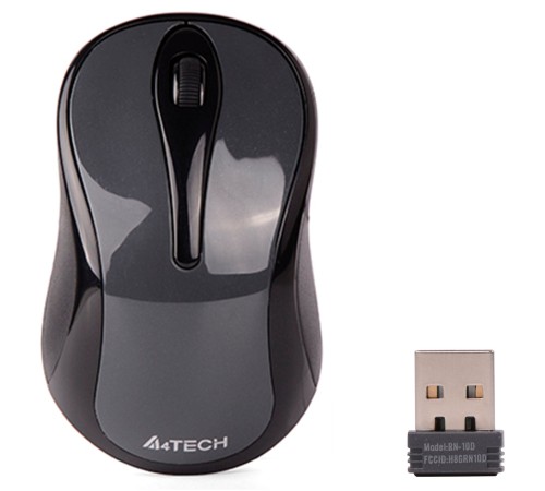 Мышь A4Tech G3-280N серый оптическая (1200dpi) беспроводная USB для ноутбука (3but) Мышь A4Tech G3-280N серый оптическая (1200dpi) беспроводная USB для ноутбука (3but)